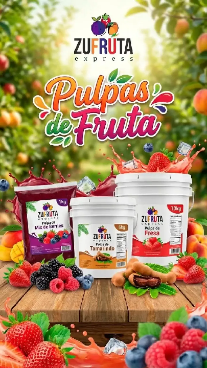 Video promocional con IA para pulpas de fruta