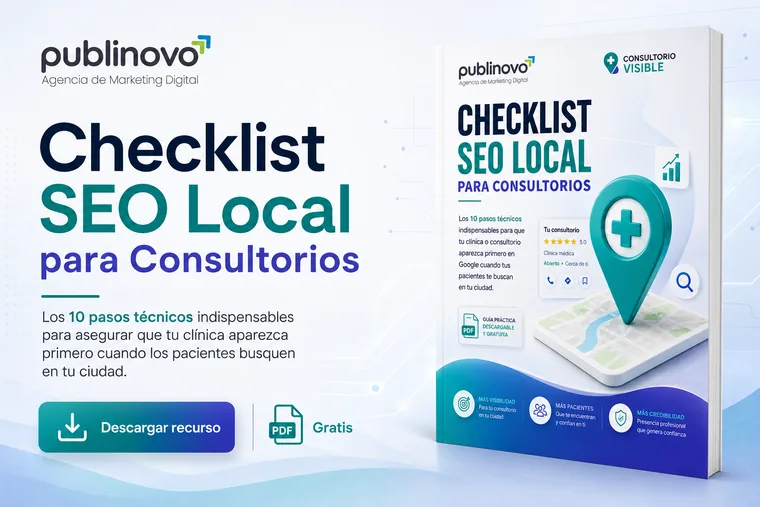 Checklist de SEO local para consultorios · Publinovo