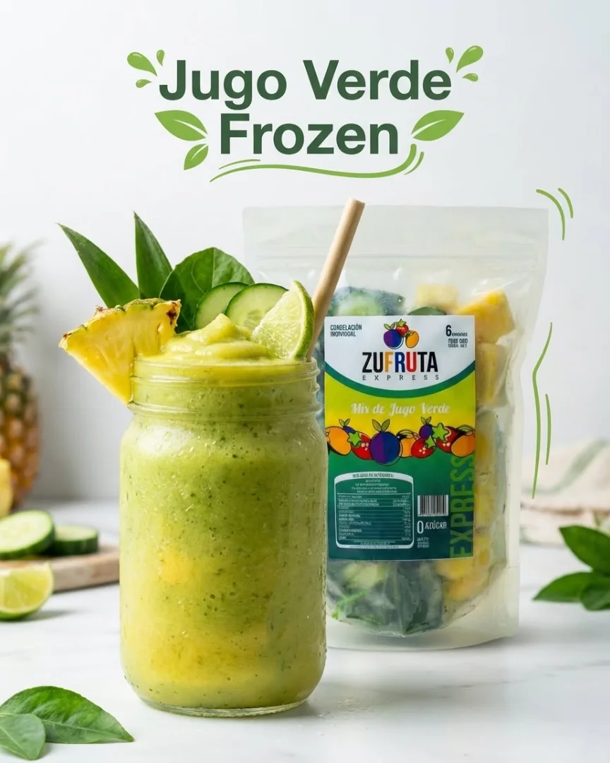 Pieza de redes: jugo verde frozen